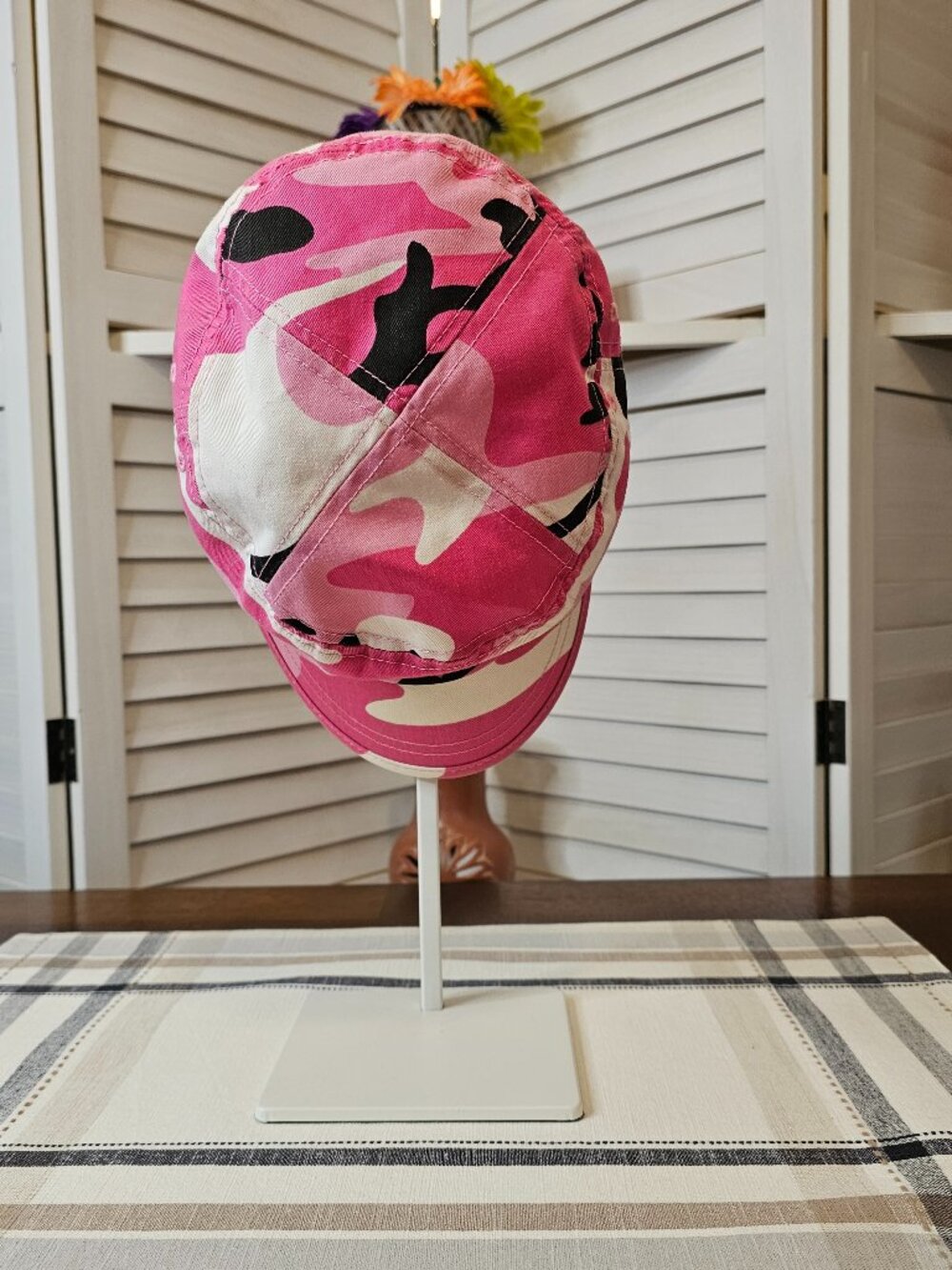 Pink Camo Hat, Ladies, Cotton, Adjustable, NWOT